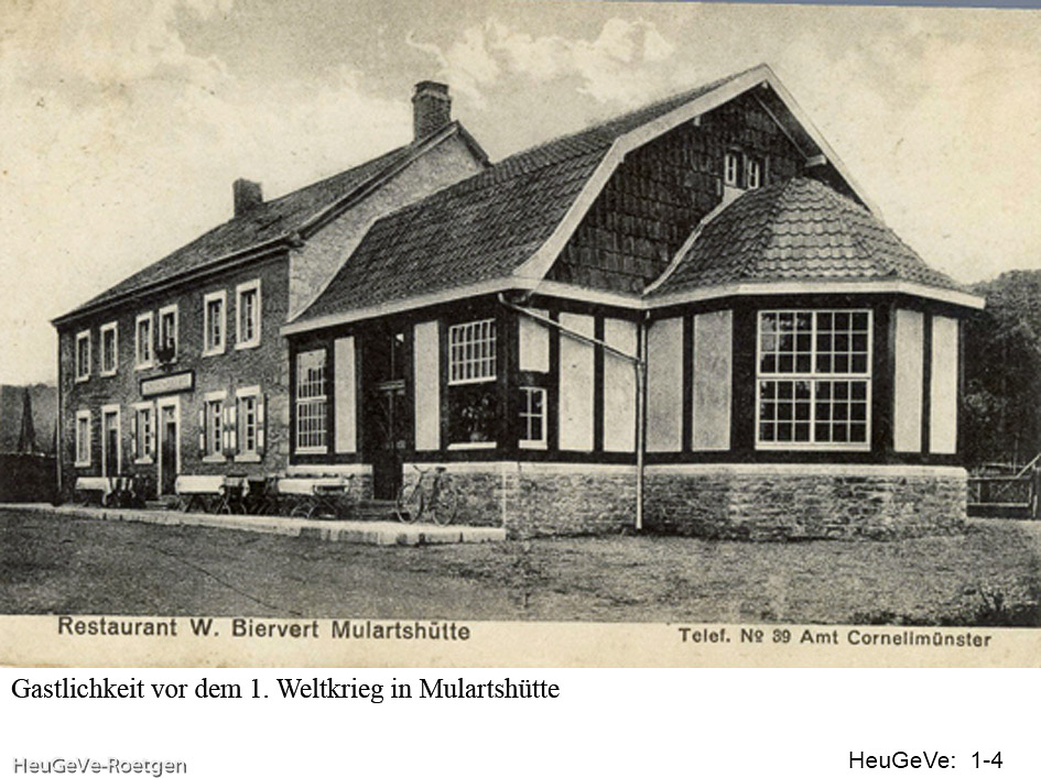 Mulartshütte, Poststempel 25.5.1915