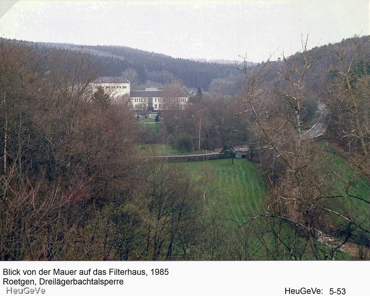Blick von der Sperrmauer, 1985